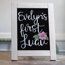 Load image into Gallery viewer, Tabletop Chalkboard Easel with Antique White Frame - 11x15 Inches
