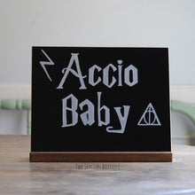 Load image into Gallery viewer, Small Chalkboard Sign with Dark Walnut Stand  - 8x10 Inches
