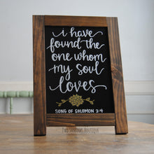 Load image into Gallery viewer, Rustic Chalkboard Sign Easel - Blank or Personalized - Various Frame Colors - 11&quot;x15&quot;
