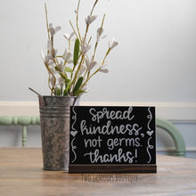 Load image into Gallery viewer, Small Chalkboard Sign with Dark Walnut Stand - 5x7 Inches
