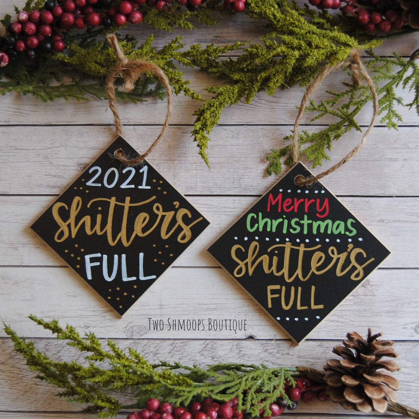 Shitter's Full Christmas Ornaments