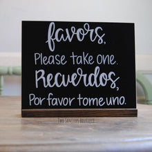 Load image into Gallery viewer, Small Chalkboard Sign with Dark Walnut Stand  - 8x10 Inches
