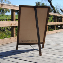 Load image into Gallery viewer, Large rustic personalized chalkboard easel. by Two Shmoops Boutique
