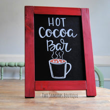Load image into Gallery viewer, Tabletop Chalkboard Easel with Barn Red Frame - 11x15 Inches
