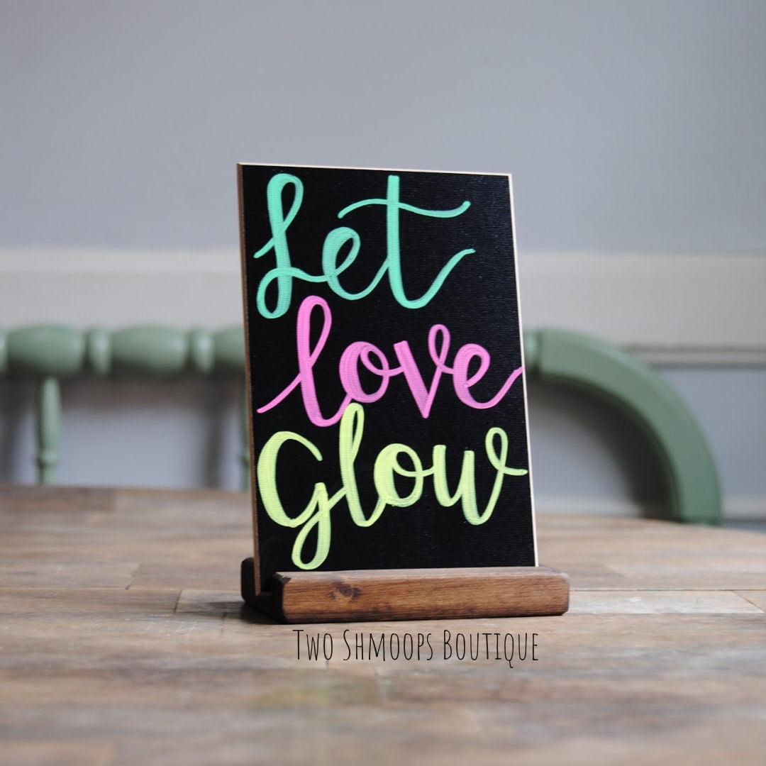 Small Chalkboard Sign with Stand Dark Walnut - 4x6 Inches